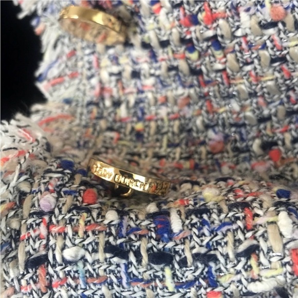 Tory Burch Multi Knit Tweed
Fringe Jacket Sz 4 - Picture 9 of 12